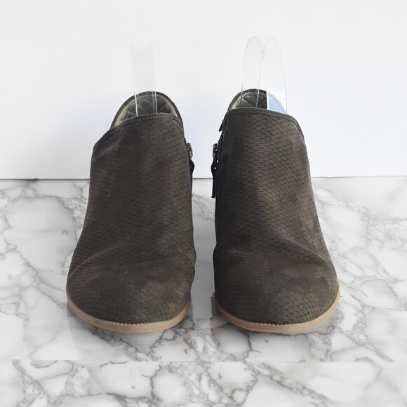 Dr Scholl's Dark Green Suede Better Bootie Size 8.5 - Picture 3 of 6